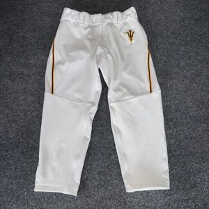 Arizona State Sun Devils Adidas Softball Pants Womens Medium ASU White Game Worn